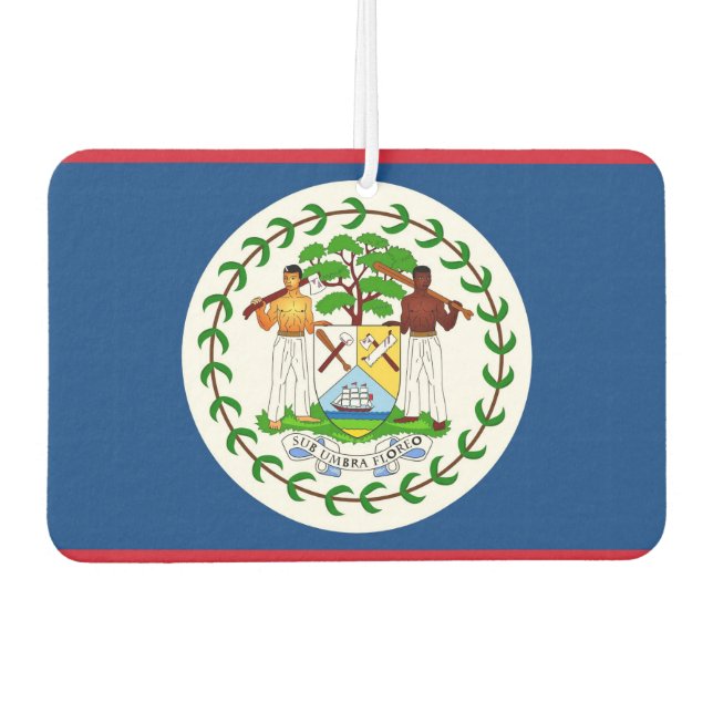 Car Air Fresheners with Flag of Belize (Front)