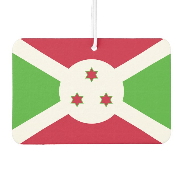 Car Air Fresheners with Flag of Burundi (Front)