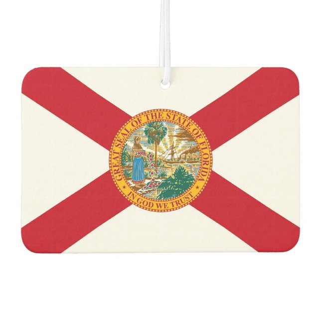 Car Air Fresheners with Flag of Florida, USA (Front)