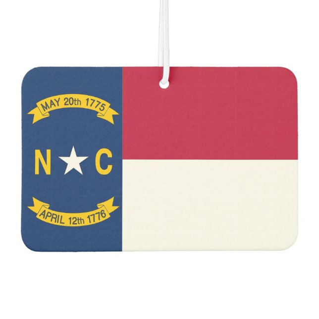 Car Air Fresheners with Flag of North Carolina (Front)