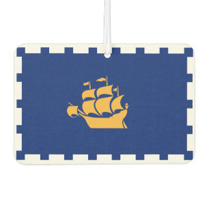 Car Air Fresheners with Flag of Quebec City