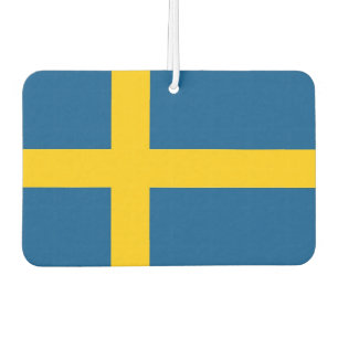 Car Air Fresheners with Flag of Sweden