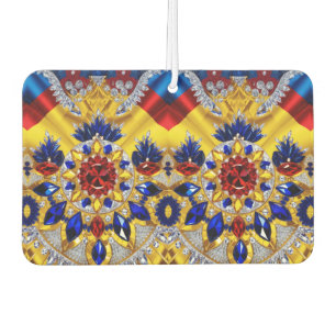 Car Air Fresheners with Romanian Colours Design