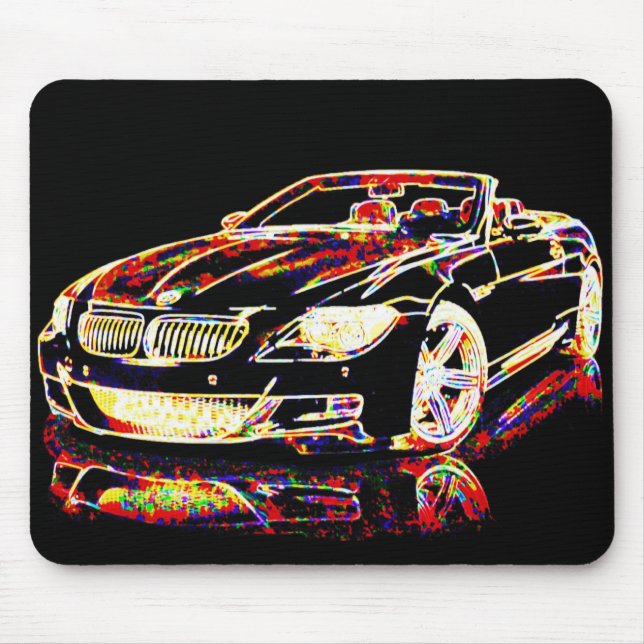 Car Art Mouse Pad (Front)