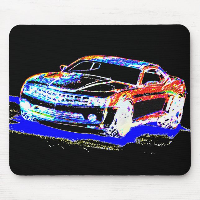Car Art Mouse Pad (Front)