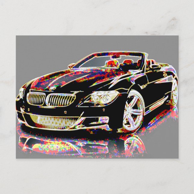 Car Art Postcard (Front)