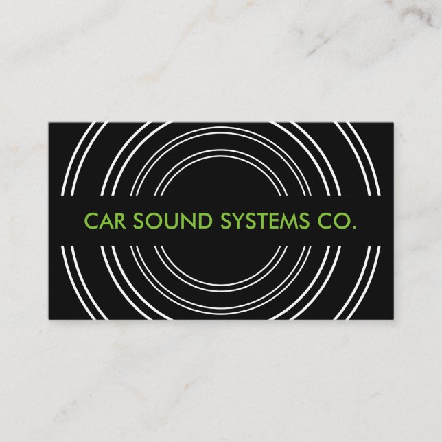 Car Audio And Alarms Business Card (Front)