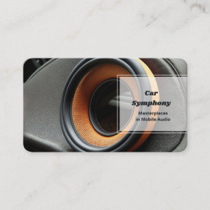 Car Audio Stereo Business Card
