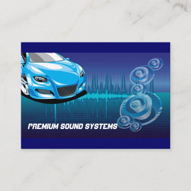 Car Audio Systems Business Card (Front)