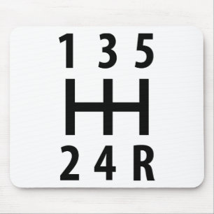 car auto gear shift 5 mouse pad