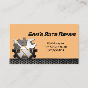 Car Auto Mechanic Repair Service Business Card