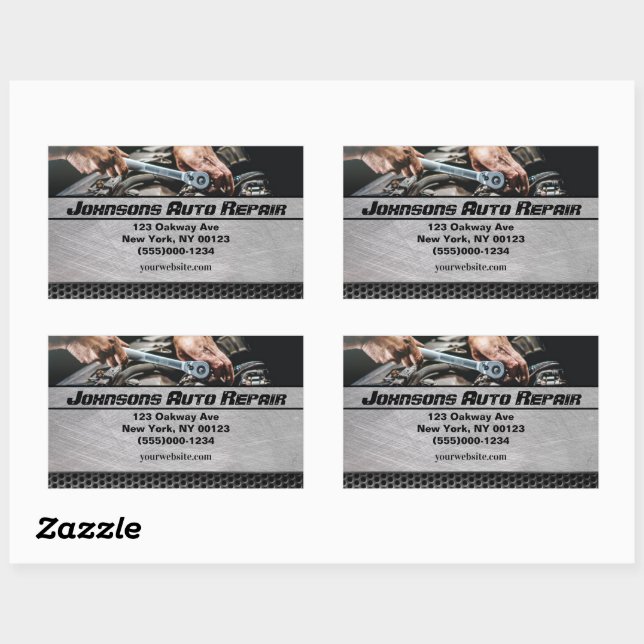 Car Auto Mechanic Repair Service Business Sticker (Sheet)