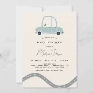 Car Baby Shower Invitation