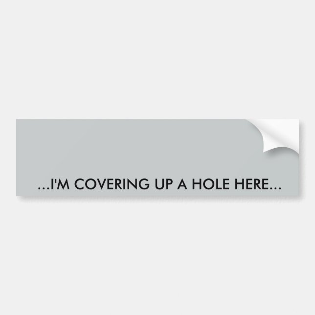 Car Band-Aid Bumper Sticker (Front)