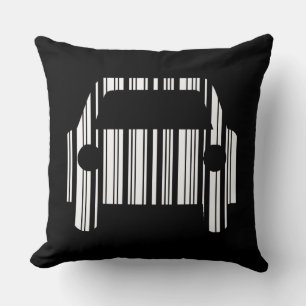 CAR BAR CODE Automobile Barcode Pattern Design Throw Pillow
