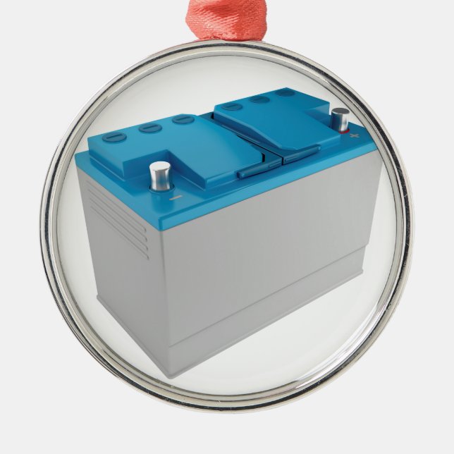 Car battery metal ornament (Front)