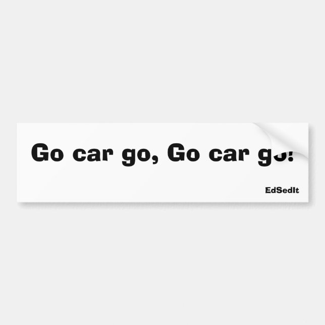 Car Bumper Sticker (Front)
