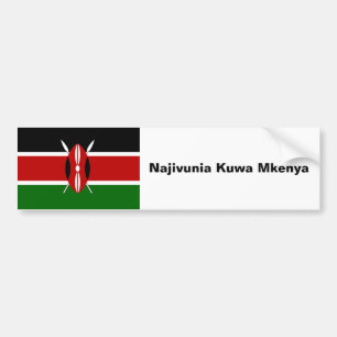Car Bumper Sticker: proud to be Kenyan Sticker
