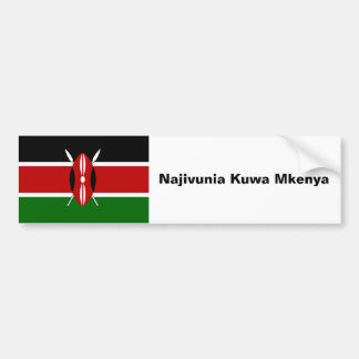 Car Bumper Sticker: proud to be Kenyan Sticker