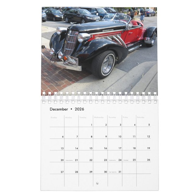 Car Calendar 1 (Dec 2026)