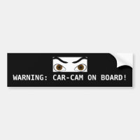 CAR-CAM ON BOARD BUMPER STICKER "GREAT"