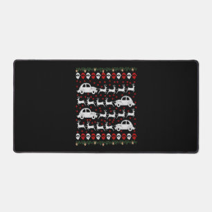 Car Christmas Desk Mat