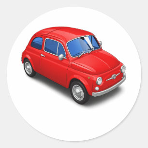 Car Classic Round Sticker