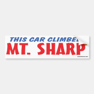 Car Climbed Mt Sharp Bumper Sticker
