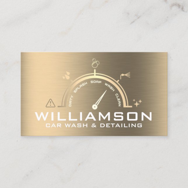 Car control panel style  business card (Front)