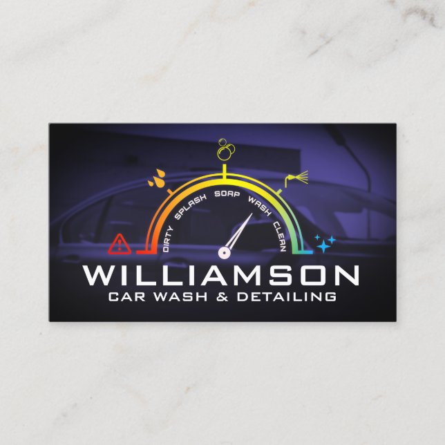 Car control panel style  business card (Front)