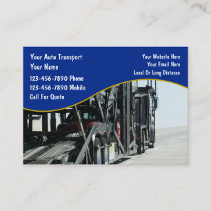 Car Courier Transport Business Cards