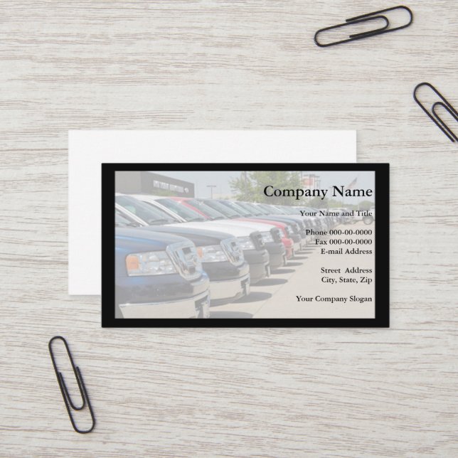 Car Dealer Business card (Front/Back In Situ)