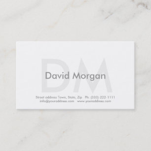 Car Dealer Cool Modern Business Monogrammed Card