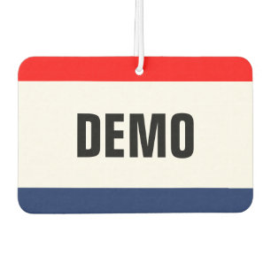Car Dealership DEMO Promotion Customizable Air Freshener