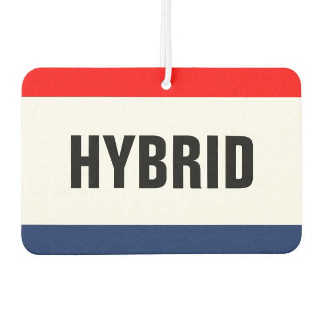 Car Dealership Hybrid Promotion Customizable Air Freshener (Front)