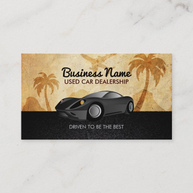 Car Dealership Slogans Business Card (Front)