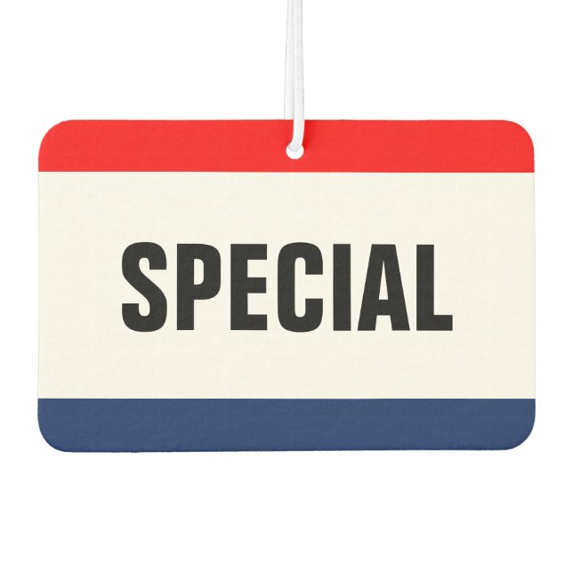 Car Dealership Special Promotion Customizable Air Freshener (Front)