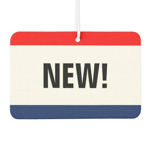 Car Dealership Style New Promotion Customizable Air Freshener (Front)