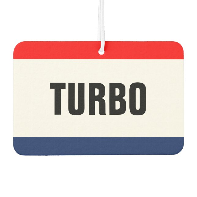 Car Dealership Turbo Promotion Customizable Air Freshener (Front)