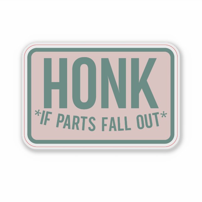Car Decal Bumper Sticker (Front)