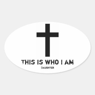 Car decal(daughter) oval sticker