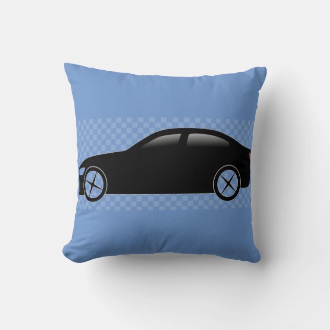 Car design throw pillow (Front)