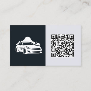 Car Detailer Custom QR Business Card