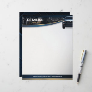 Car Detailing   Auto Cleaning Services    Letterhead
