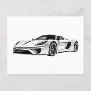 Car drawing II Postcard