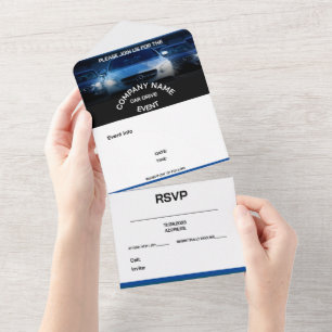 CAR DRIVE EVENT INVITATION customizable
