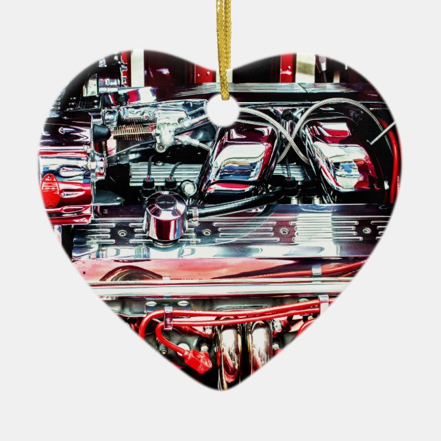 Car Engine Ceramic Ornament (Front)