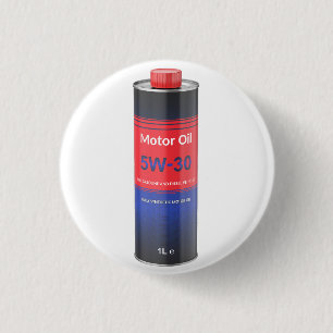 Car engine oil tin bottle 1 inch round button
