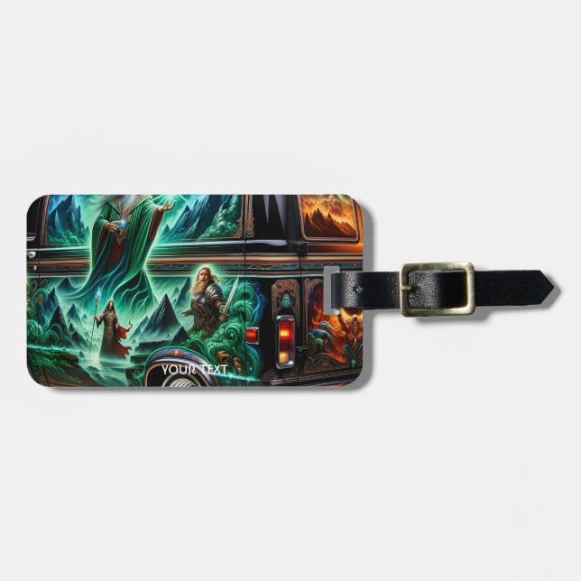Car Fantasy Paint Luggage Tag (Front Horizontal)