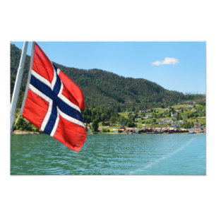 Car ferry in Norway photo print